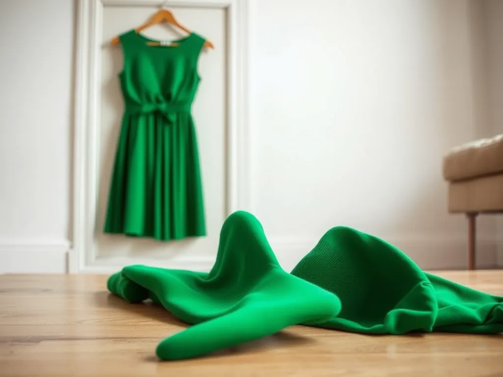 Jakie rajstopy do zielonej sukienki?