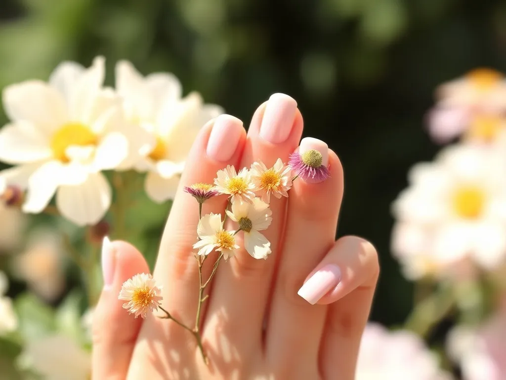 Paznokcie z suszonymi kwiatami: najmodniejszy manicure na lato 2025